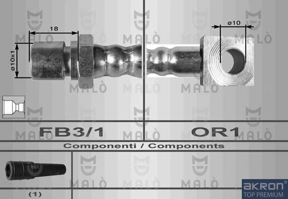 AKRON-MALÒ 8545 - Brake Hose car-mod.net