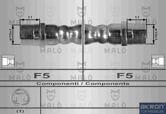AKRON-MALÒ 8550 - Brake Hose car-mod.net