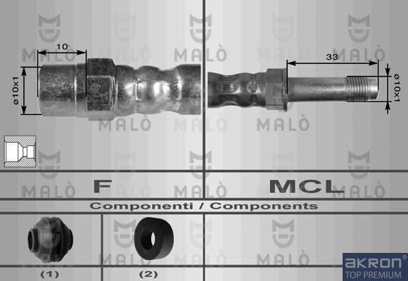 AKRON-MALÒ 8551 - Brake Hose car-mod.net