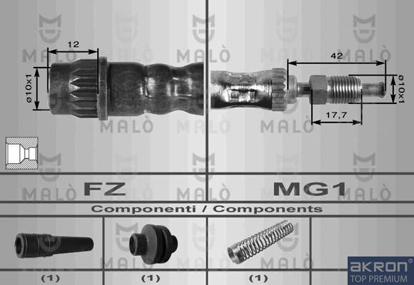 AKRON-MALÒ 8569 - Brake Hose car-mod.net