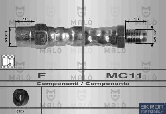 AKRON-MALÒ 8692 - Brake Hose car-mod.net