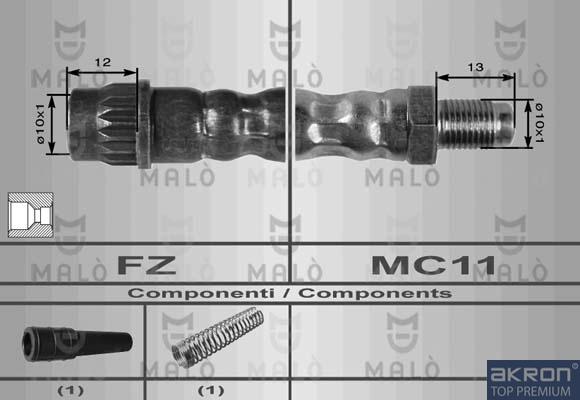AKRON-MALÒ 8636 - Brake Hose car-mod.net