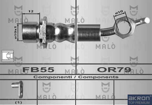 AKRON-MALÒ 80402 - Brake Hose car-mod.net