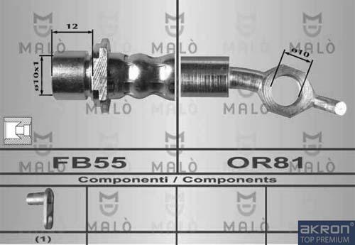 AKRON-MALÒ 80403 - Brake Hose car-mod.net