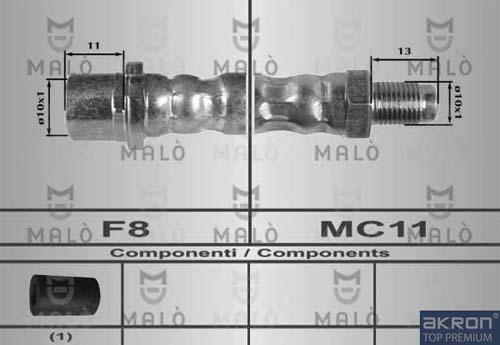 AKRON-MALÒ 80599 - Brake Hose car-mod.net