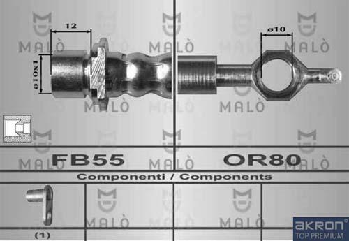 AKRON-MALÒ 80609 - Brake Hose car-mod.net