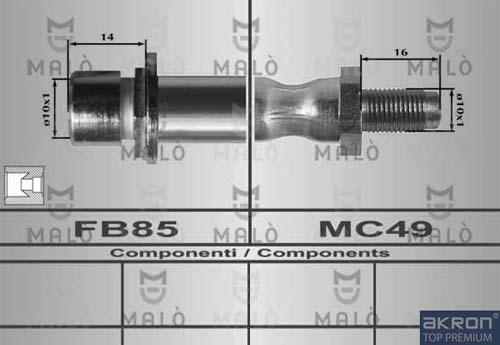 AKRON-MALÒ 80607 - Brake Hose car-mod.net