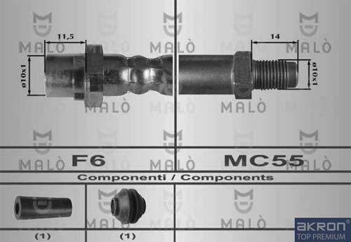 AKRON-MALÒ 80635 - Brake Hose car-mod.net