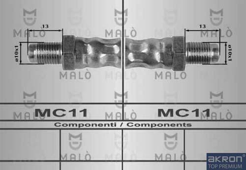 AKRON-MALÒ 80625 - Brake Hose car-mod.net