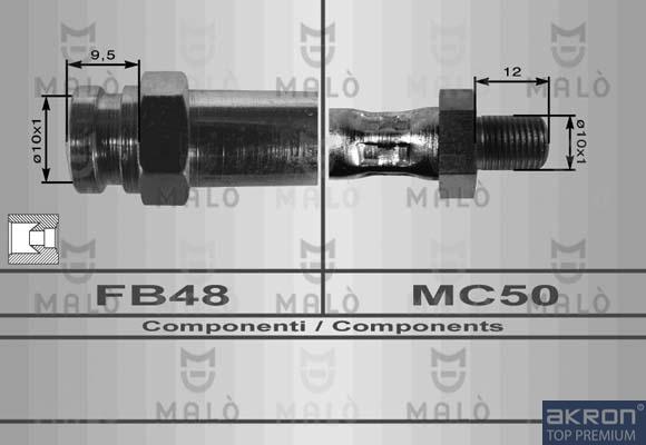 AKRON-MALÒ 80045 - Brake Hose car-mod.net