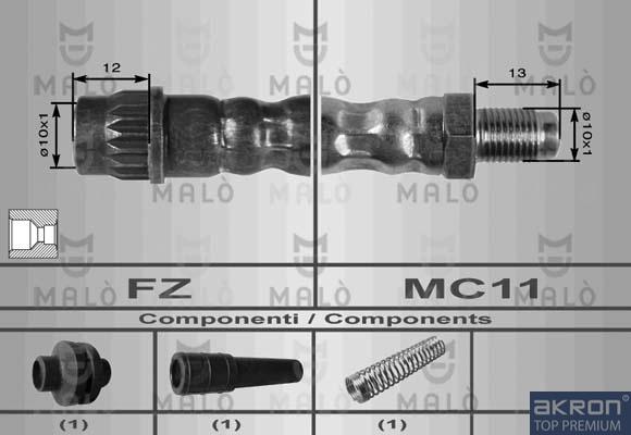 AKRON-MALÒ 80007 - Brake Hose car-mod.net
