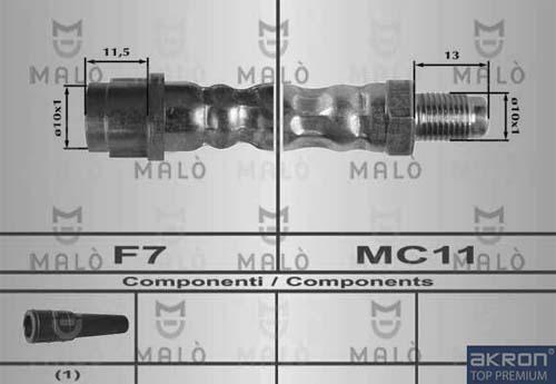 AKRON-MALÒ 80193 - Brake Hose car-mod.net