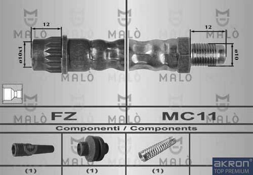 AKRON-MALÒ 80159 - Brake Hose car-mod.net