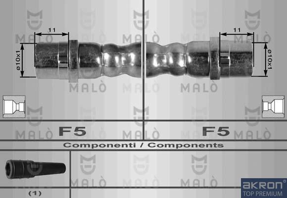 AKRON-MALÒ 80155 - Brake Hose car-mod.net