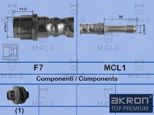 AKRON-MALÒ 80895 - Brake Hose car-mod.net