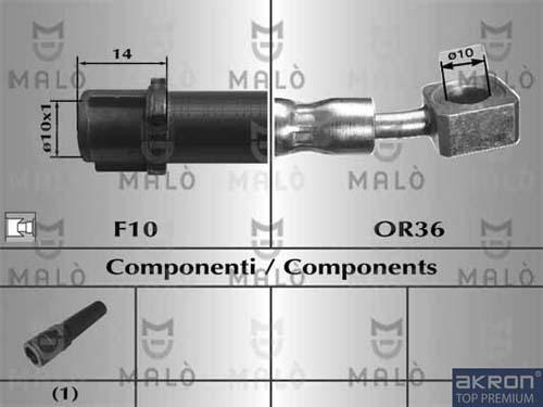 AKRON-MALÒ 80831 - Brake Hose car-mod.net