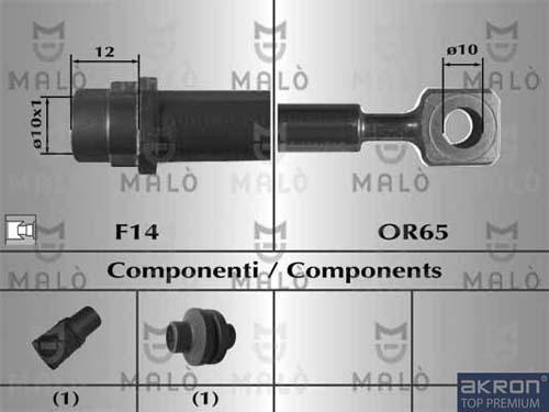 AKRON-MALÒ 80832 - Brake Hose car-mod.net