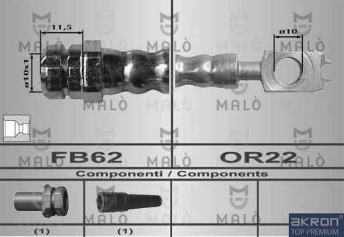 AKRON-MALÒ 80392 - Brake Hose car-mod.net