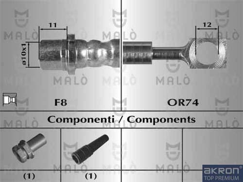 AKRON-MALÒ 80340 - Brake Hose car-mod.net
