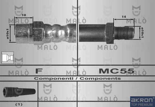AKRON-MALÒ 80317 - Brake Hose car-mod.net