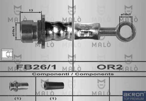 AKRON-MALÒ 80339 - Brake Hose car-mod.net