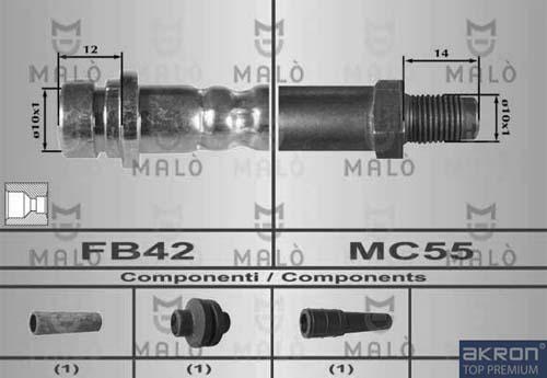 AKRON-MALÒ 80321 - Brake Hose car-mod.net