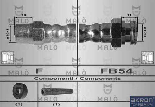 AKRON-MALÒ 80244 - Brake Hose car-mod.net