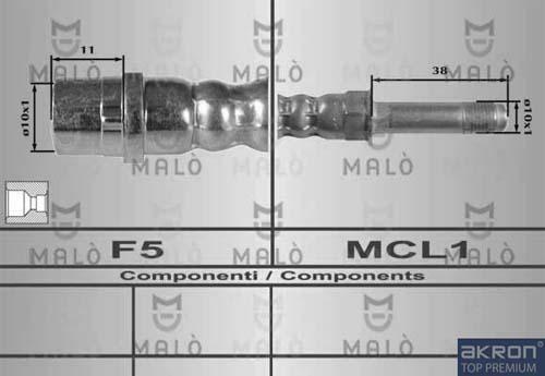 AKRON-MALÒ 80245 - Brake Hose car-mod.net