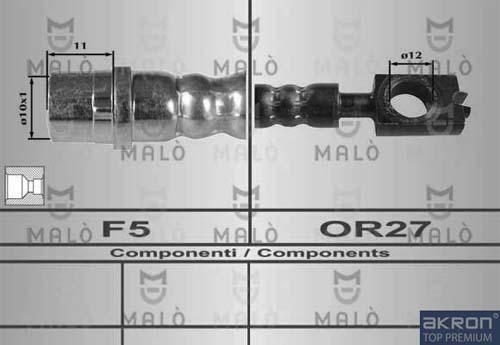 AKRON-MALÒ 80248 - Brake Hose car-mod.net