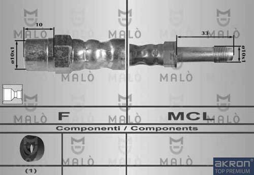 AKRON-MALÒ 80215 - Brake Hose car-mod.net