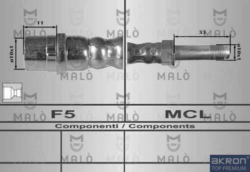 AKRON-MALÒ 80228 - Brake Hose car-mod.net