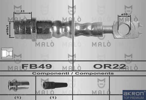 AKRON-MALÒ 80275 - Brake Hose car-mod.net