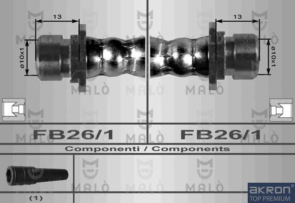 AKRON-MALÒ 8070 - Brake Hose car-mod.net