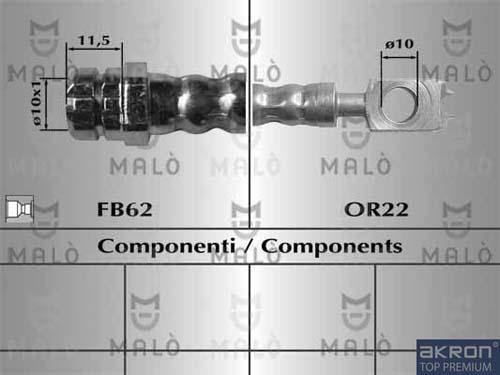 AKRON-MALÒ 81069 - Brake Hose car-mod.net