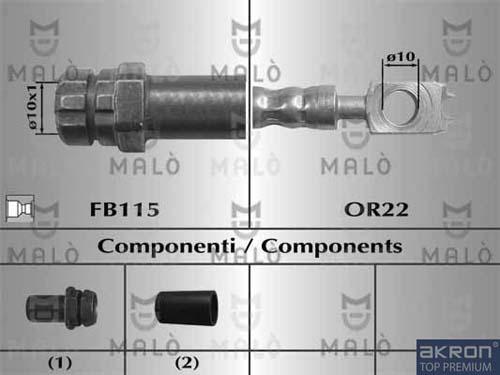 AKRON-MALÒ 81066 - Brake Hose car-mod.net