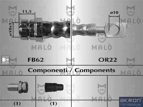AKRON-MALÒ 81068 - Brake Hose car-mod.net