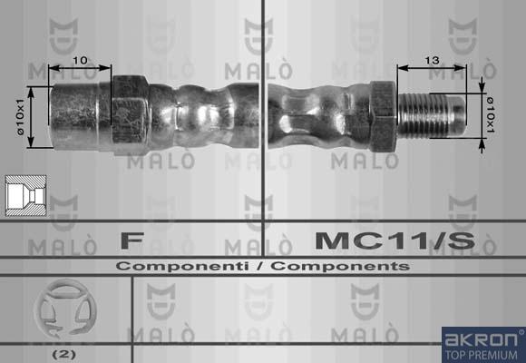 AKRON-MALÒ 8249 - Brake Hose car-mod.net