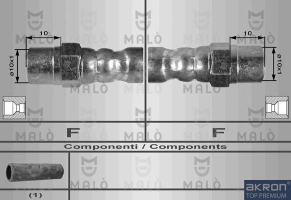 AKRON-MALÒ 8256 - Brake Hose car-mod.net