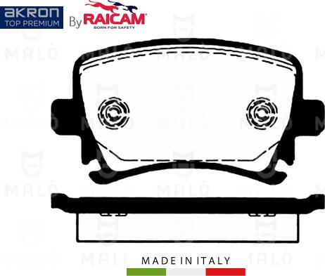AKRON-MALÒ 28480152 - Brake Pad Set, disc brake car-mod.net