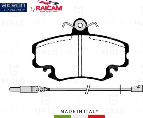 AKRON-MALÒ 28480381 - Brake Pad Set, disc brake car-mod.net
