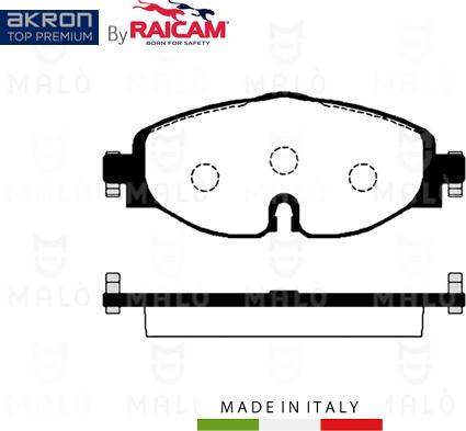 AKRON-MALÒ 28481093 - Brake Pad Set, disc brake car-mod.net