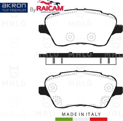 AKRON-MALÒ 28481156 - Brake Pad Set, disc brake car-mod.net