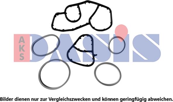 AKS Dasis 930004N - Gasket Set, oil cooler car-mod.net