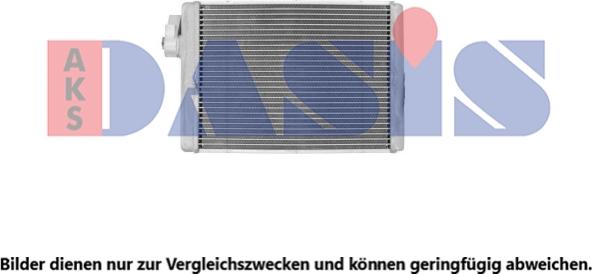 AKS Dasis 489012N - Heat Exchanger, interior heating car-mod.net