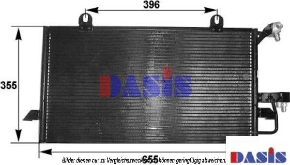 AKS Dasis 482270N - Condenser, air conditioning car-mod.net