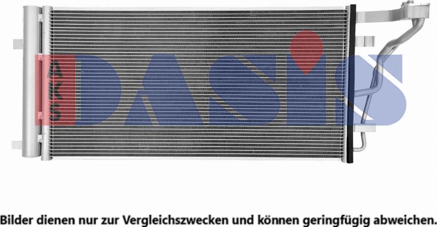 AKS Dasis 562119N - Condenser, air conditioning car-mod.net