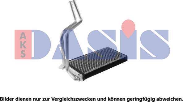 AKS Dasis 529009N - Heat Exchanger, interior heating car-mod.net