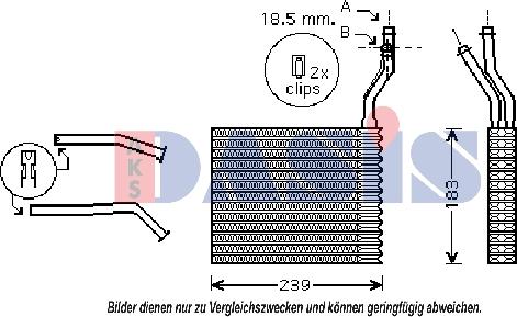 AKS Dasis 096007N - Heat Exchanger, interior heating car-mod.net