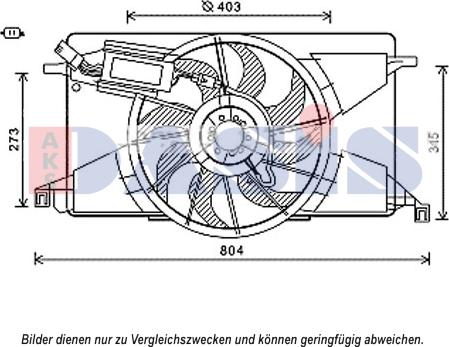 AKS Dasis 098128N - Fan, radiator car-mod.net