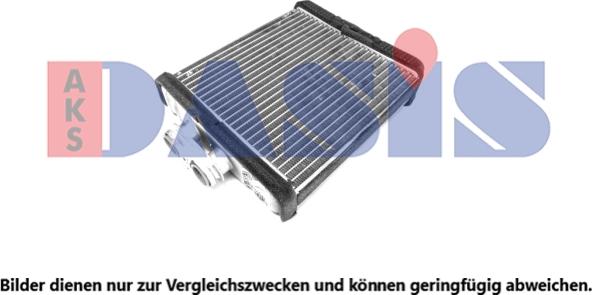 AKS Dasis 049018N - Heat Exchanger, interior heating car-mod.net